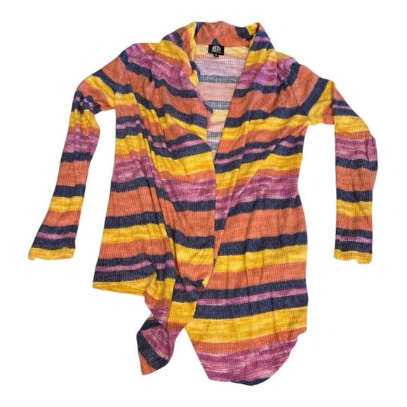 Bobeau Womens Amie Waterfall Cardigan~Size S~Navy Rust Combo~Stitch Fix L5 10 - Picture 7 of 10